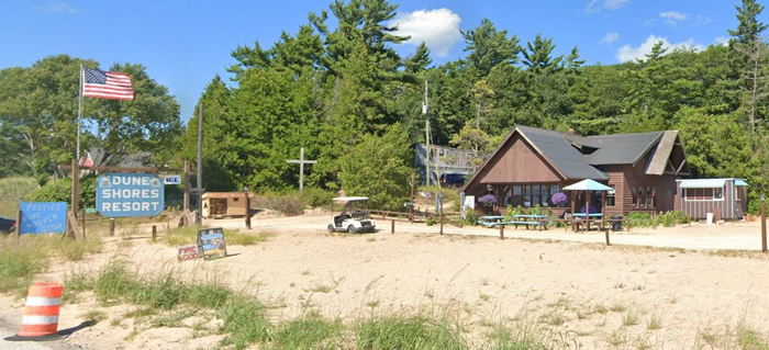 Revords Motel and Restaurant (Dune Shores Resort) - 2022 Street View Of Old Hungarian Restaurant (newer photo)
